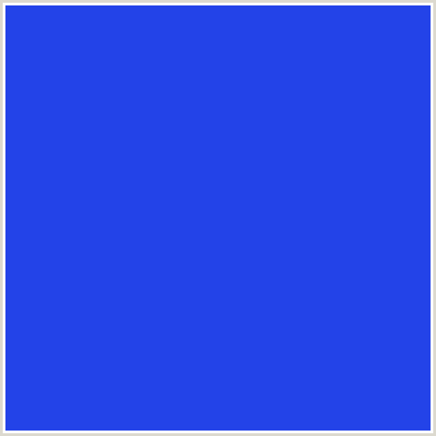 2343E8 Hex Color Image (BLUE, ROYAL BLUE)