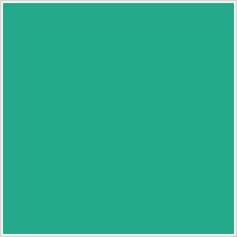 24AA8B Hex Color Image (BLUE GREEN, JUNGLE GREEN)