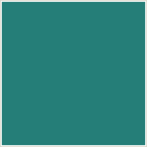 257E78 Hex Color Image (AQUA, LIGHT BLUE, LOCHINVAR)