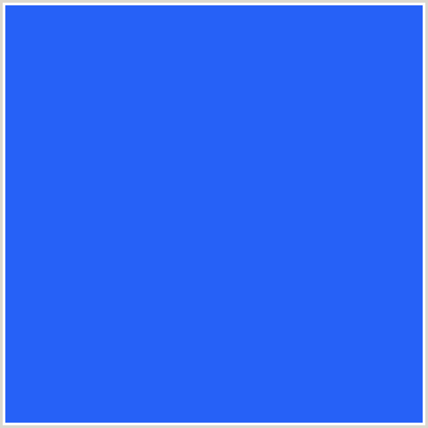 2661F7 Hex Color Image (BLUE, BLUE RIBBON)