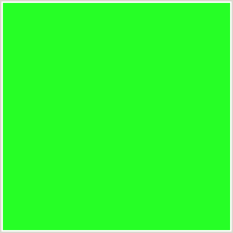 26FF26 Hex Color Image (GREEN, HARLEQUIN)