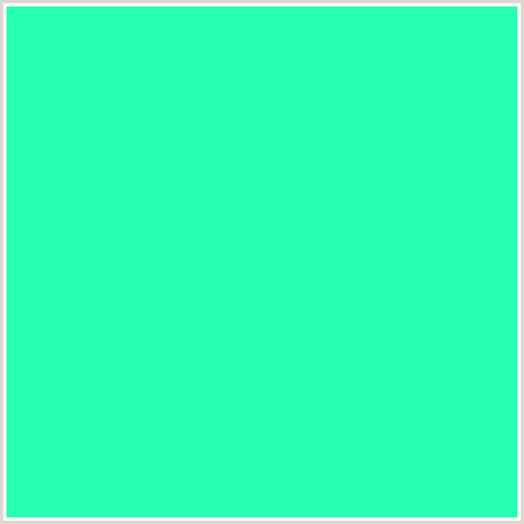 26FFB2 Hex Color Image (GREEN BLUE, SPRING GREEN)