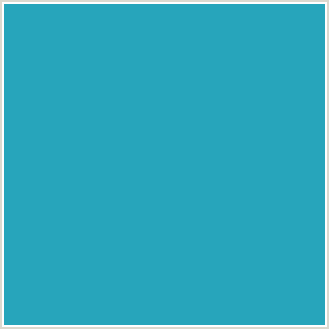 27A5BB Hex Color Image (EASTERN BLUE, LIGHT BLUE)