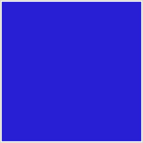 281ED4 Hex Color Image (BLUE, PERSIAN BLUE)