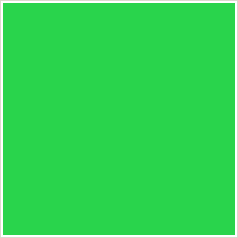 29D44C Hex Color Image (EMERALD, GREEN)