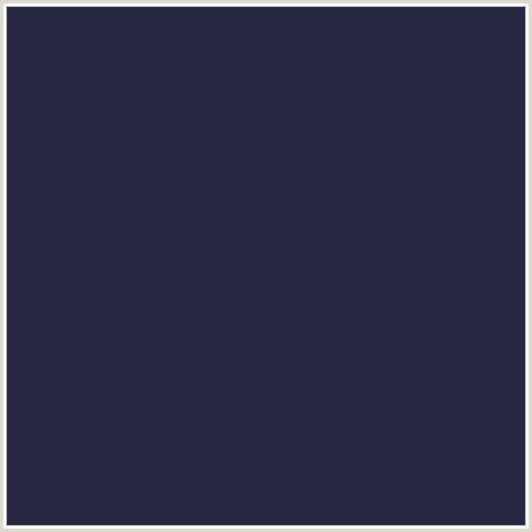 2A2744 Hex Color Image (BLUE, MARTINIQUE)