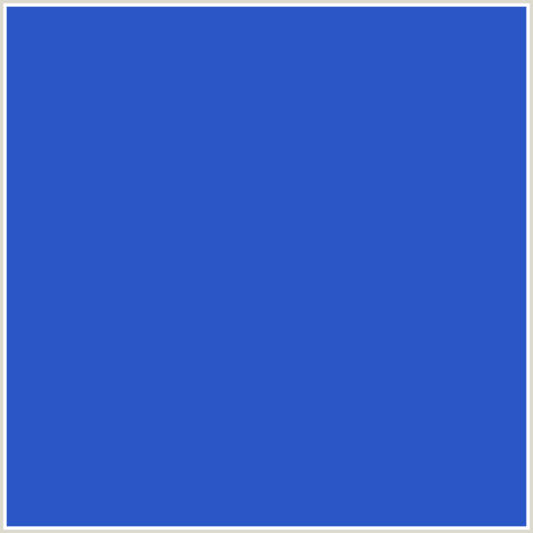2A56C6 Hex Color Image (BLUE, CERULEAN BLUE)
