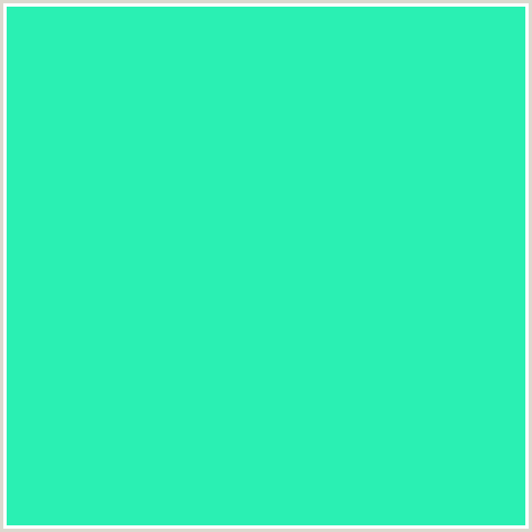 2AF0B3 Hex Color Image (BLUE GREEN, BRIGHT TURQUOISE)
