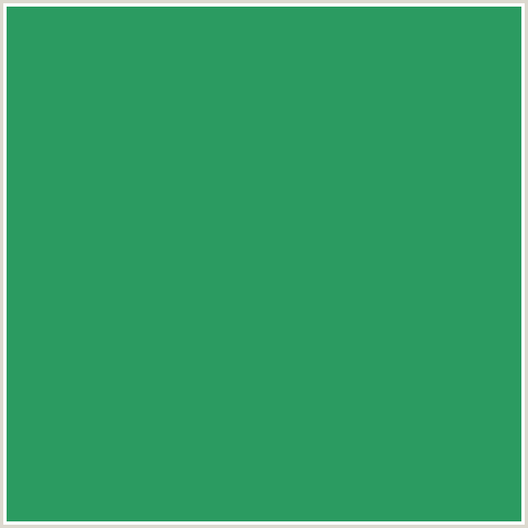 2B9B61 Hex Color Image (EUCALYPTUS, GREEN BLUE)