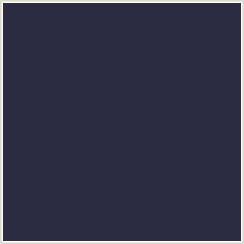 2C2B42 Hex Color Image (BLUE, EBONY CLAY)