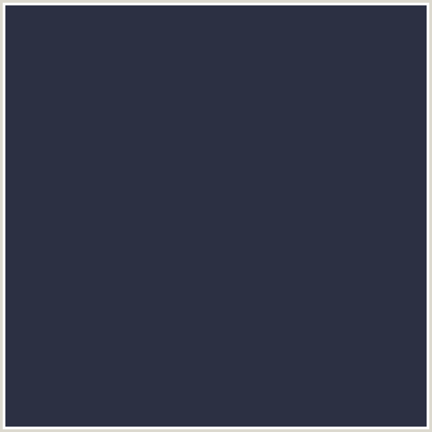 2C3043 Hex Color Image (BLUE, EBONY CLAY)