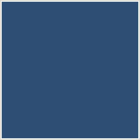 2C4E74 Hex Color Image (BLUE, MIDNIGHT BLUE, SAN JUAN)