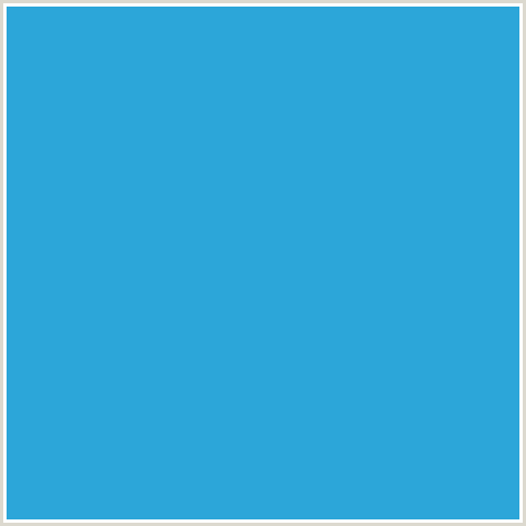 2CA6D9 Hex Color Image (CURIOUS BLUE, LIGHT BLUE)
