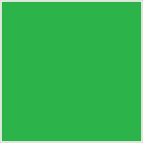 2CB34A Hex Color Image (EUCALYPTUS, GREEN)