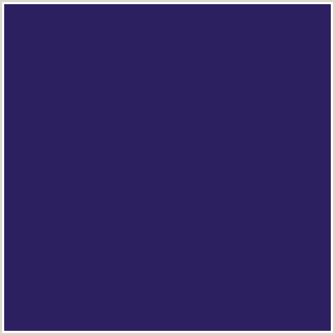 2D2061 Hex Color Image (BLUE VIOLET, VALHALLA)