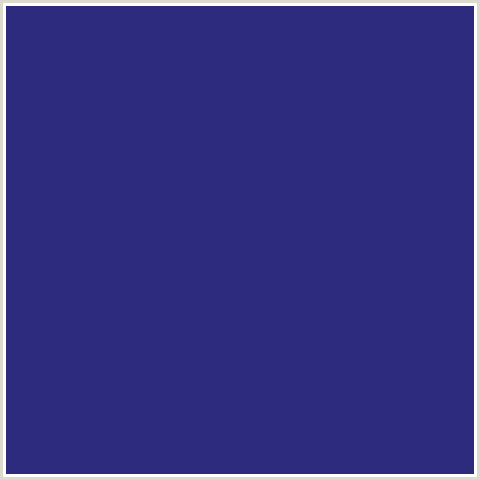 2D2B7E Hex Color Image (ASTRONAUT, BLUE, MIDNIGHT BLUE)