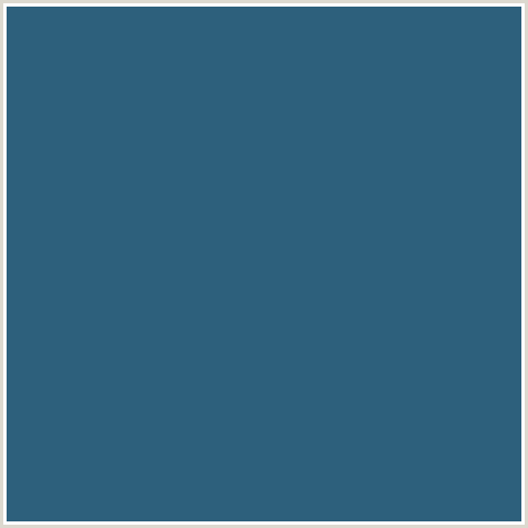 2D607C Hex Color Image (BLUE, CALYPSO, MIDNIGHT BLUE)