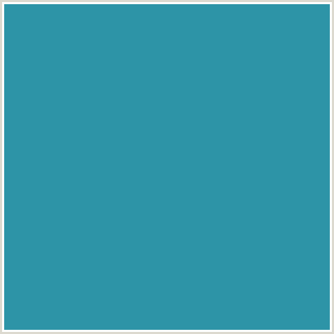 2D94A7 Hex Color Image (JELLY BEAN, LIGHT BLUE)