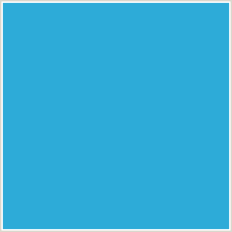 2DABD8 Hex Color Image (LIGHT BLUE, SCOOTER)