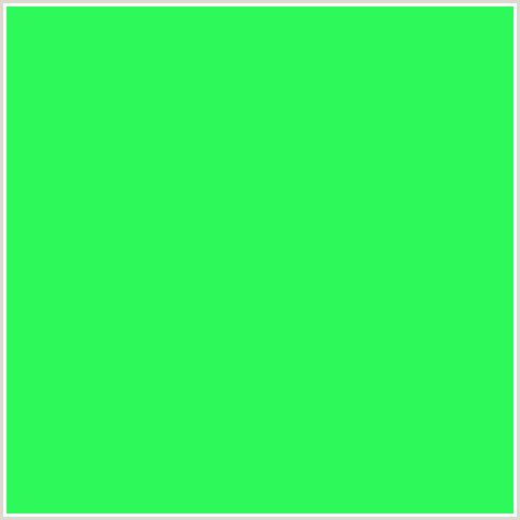 2DF95B Hex Color Image (GREEN, MALACHITE)
