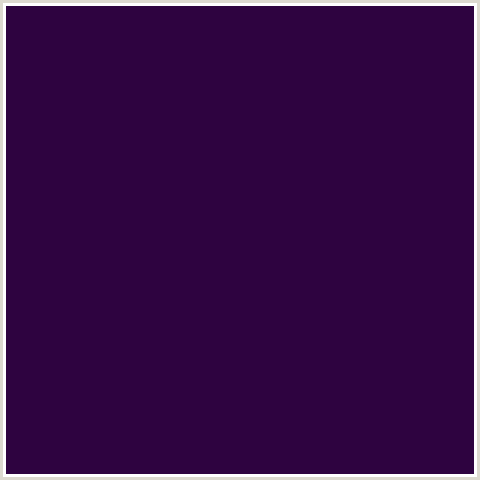 2E0340 Hex Color Image (PURPLE, TOLOPEA, VIOLET)