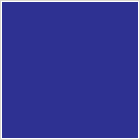 2E3192 Hex Color Image (BAY OF MANY, BLUE)