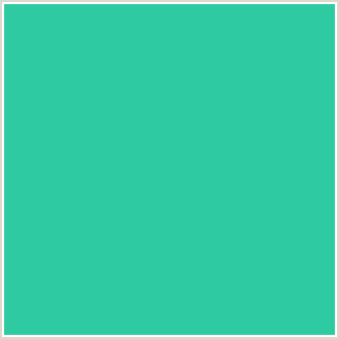 2ECAA1 Hex Color Image (BLUE GREEN, SHAMROCK)
