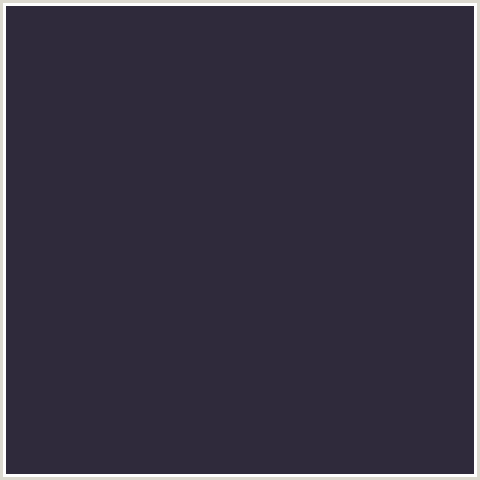 2F2A3B Hex Color Image (BLACKCURRANT, BLUE VIOLET)