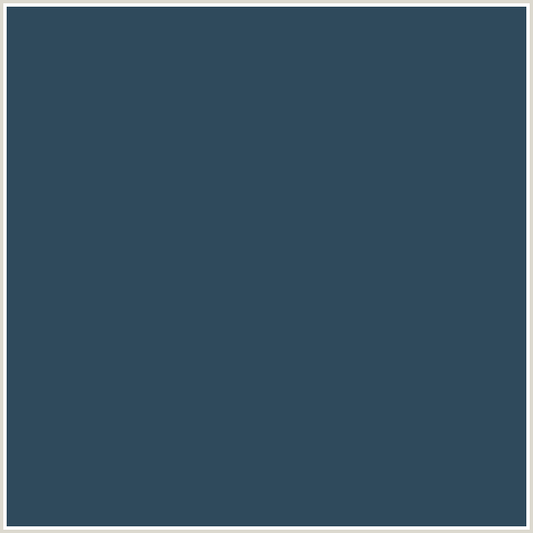 2F4A5C Hex Color Image (BLUE, PICKLED BLUEWOOD)