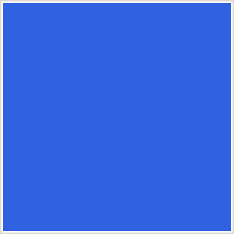 2F61E0 Hex Color Image (BLUE, ROYAL BLUE)
