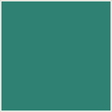 2F8173 Hex Color Image (BLUE GREEN, PARADISO)