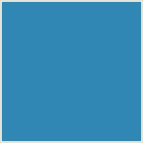 3087B4 Hex Color Image (BLUE, BOSTON BLUE)