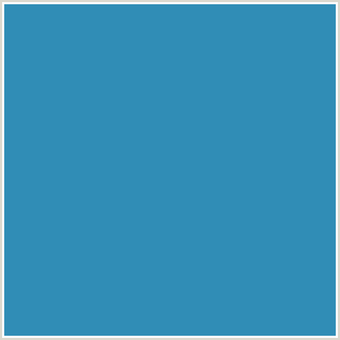 308DB6 Hex Color Image (BOSTON BLUE, LIGHT BLUE)