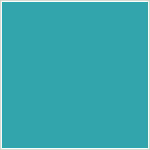 30A5AB Hex Color Image (KEPPEL, LIGHT BLUE)