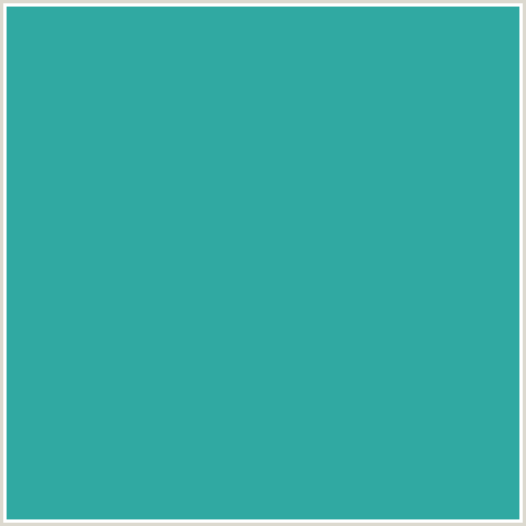 30A9A2 Hex Color Image (AQUA, KEPPEL, LIGHT BLUE)