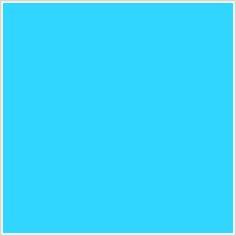 30D6FF Hex Color Image (CYAN, LIGHT BLUE)