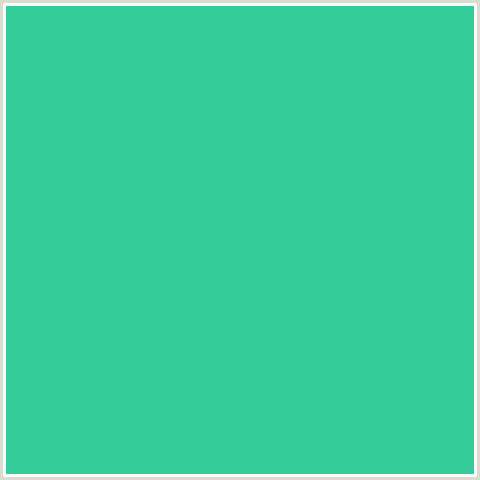 32CD99 Hex Color Image (BLUE GREEN, SHAMROCK)
