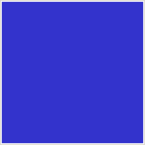 3333CC Hex Color Image (BLUE, GOVERNOR BAY)