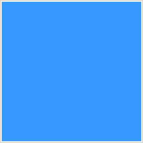 3399FF Hex Color Image (BLUE, DODGER BLUE)