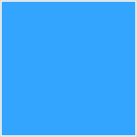 33A5FF Hex Color Image (BLUE, DODGER BLUE)