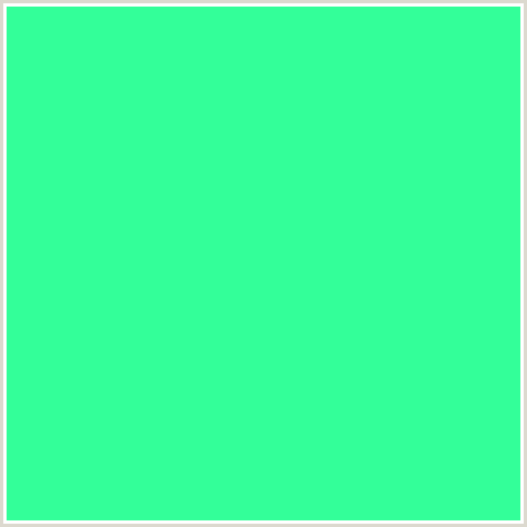 33FF99 Hex Color Image (GREEN BLUE, SPRING GREEN)