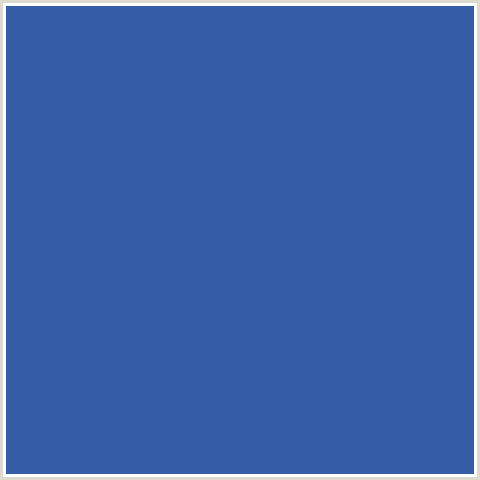 345DA6 Hex Color Image (AZURE, BLUE)