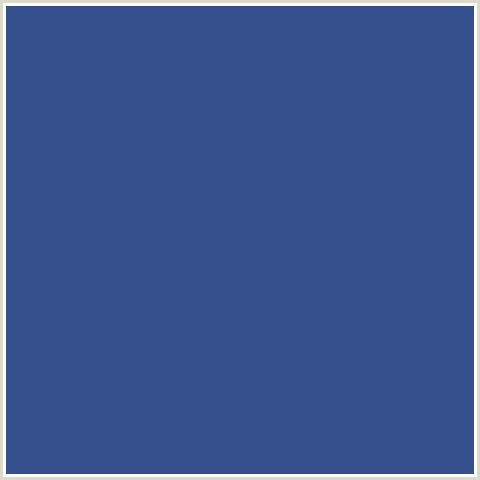 354E8C Hex Color Image (BLUE, CHAMBRAY)