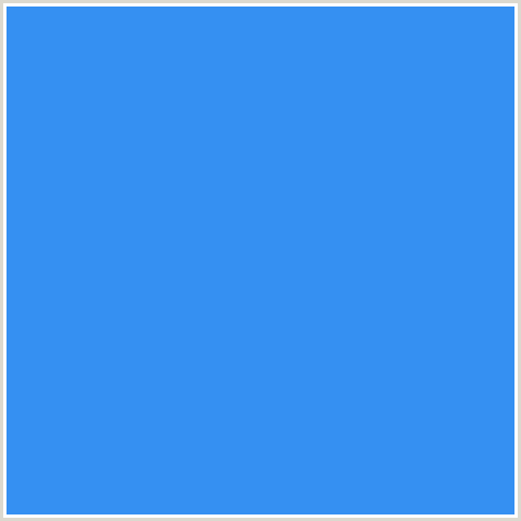 3590F2 Hex Color Image (BLUE, DODGER BLUE)