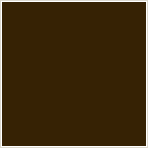 362204 Hex Color RGB 54 34 4 BROWN DARK EBONY ORANGE
