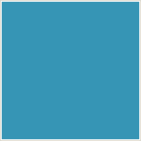 3695B5 Hex Color Image (BOSTON BLUE, LIGHT BLUE)
