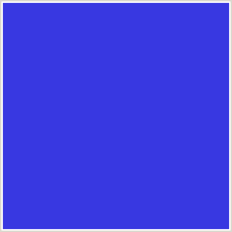 3838E1 Hex Color Image (BLUE, ROYAL BLUE)