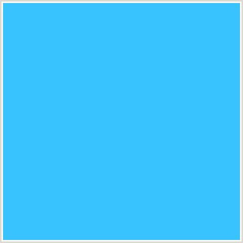 38C3FF Hex Color Image (DODGER BLUE, LIGHT BLUE)