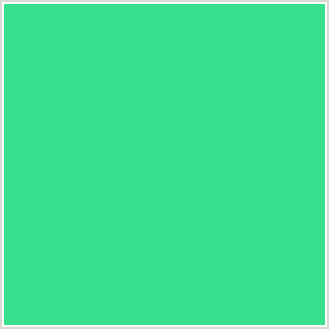 38E18D Hex Color Image (GREEN BLUE, SHAMROCK)