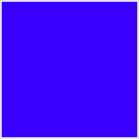 3A00FF Hex Color Image (BLUE, BLUE VIOLET)